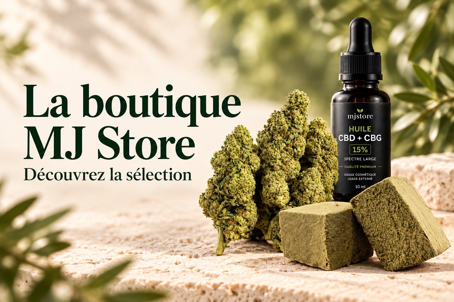 Composition Captain Crunch, Dry Sift Gusher V+ et huile CBD CBG 15 % du catalogue MJ Store