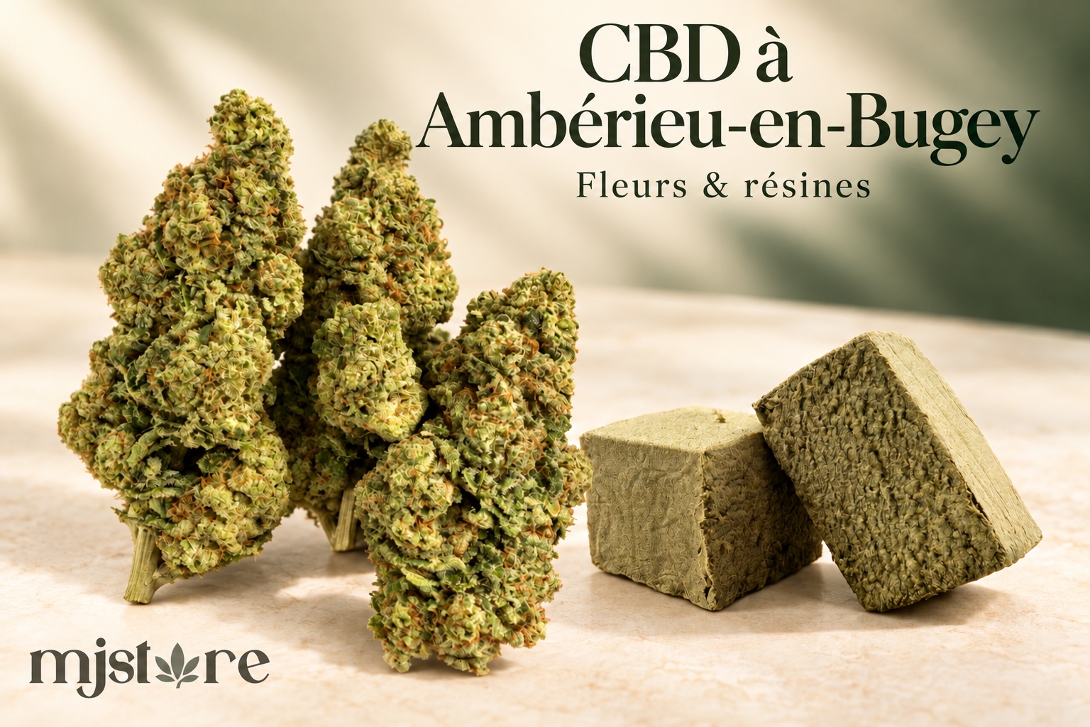 Fleurs et résines du catalogue MJ Store — CBD à Ambérieu-en-Bugey