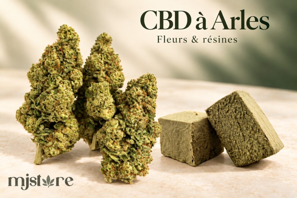 Fleurs et résines du catalogue MJ Store — CBD à Arles