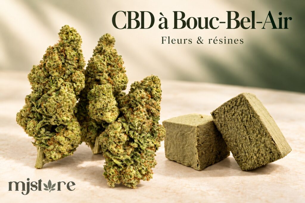 Fleurs et résines CBD du catalogue MJ Store — Bouc-Bel-Air