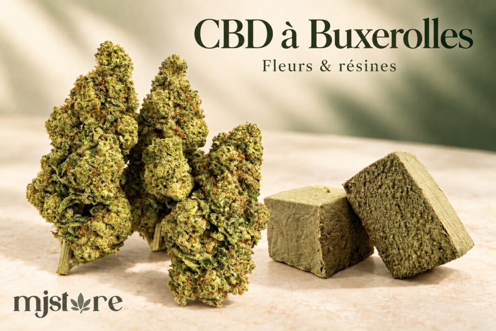 Fleurs et résines CBD du catalogue MJ Store — Buxerolles