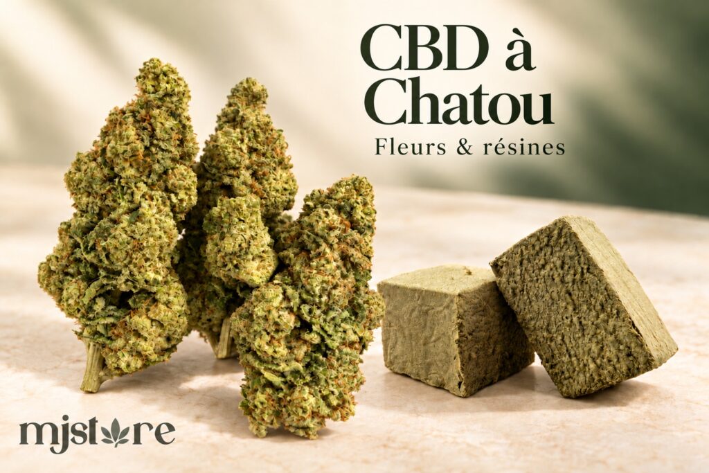 Fleurs et résines du catalogue MJ Store — CBD à Chatou