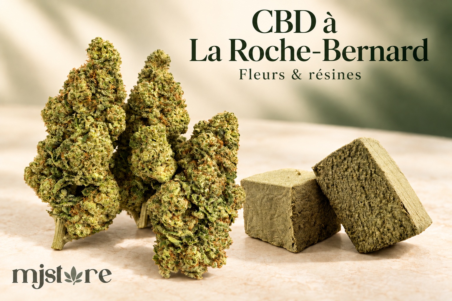 Fleurs et résines de CBD – sélection MJ Store pour La Roche-Bernard