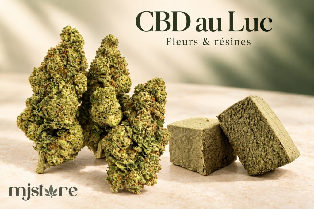 CBD au Luc : sélection de fleurs et résine CBD du catalogue MJ Store