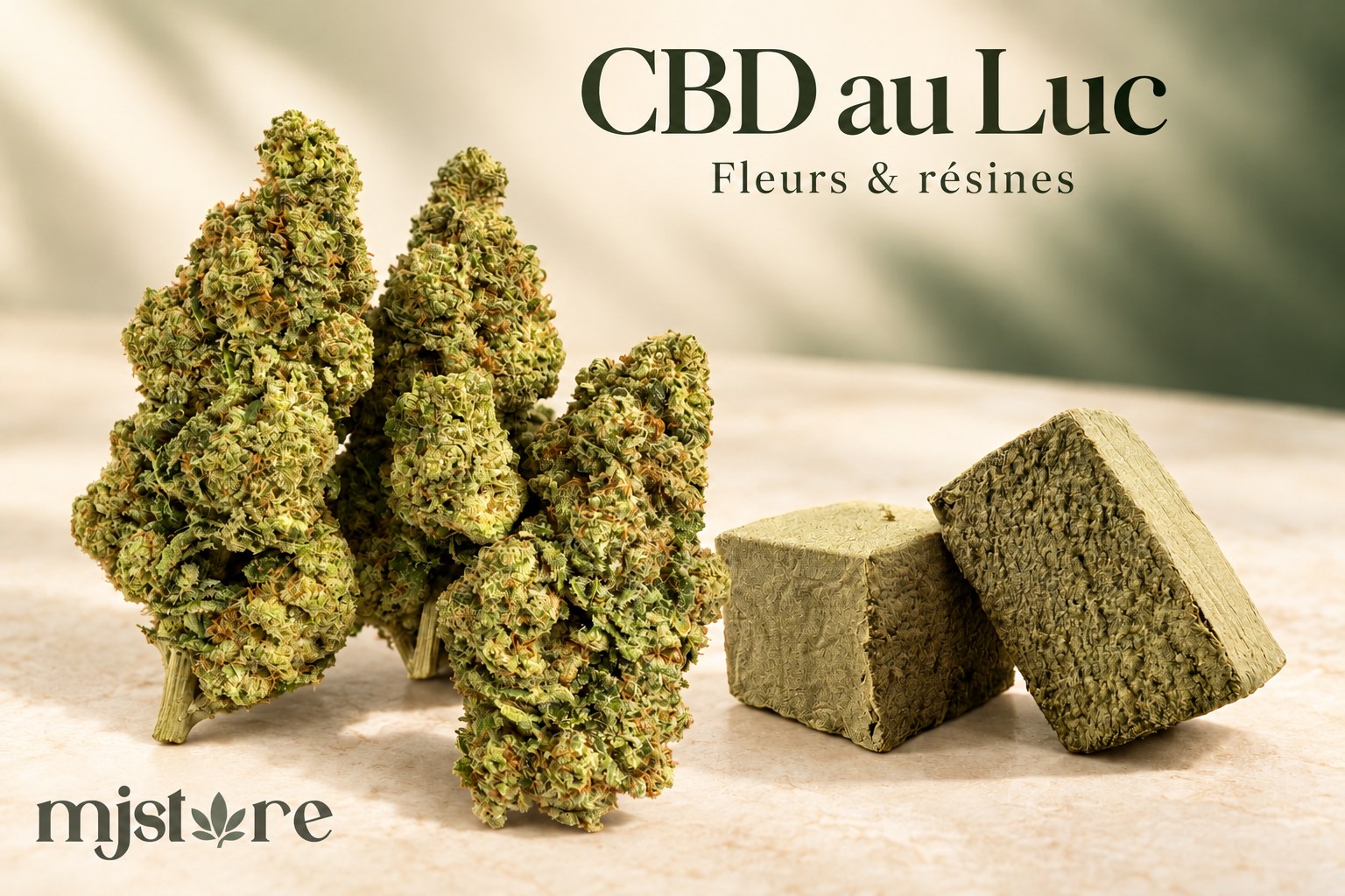 CBD au Luc : sélection de fleurs et résine CBD du catalogue MJ Store