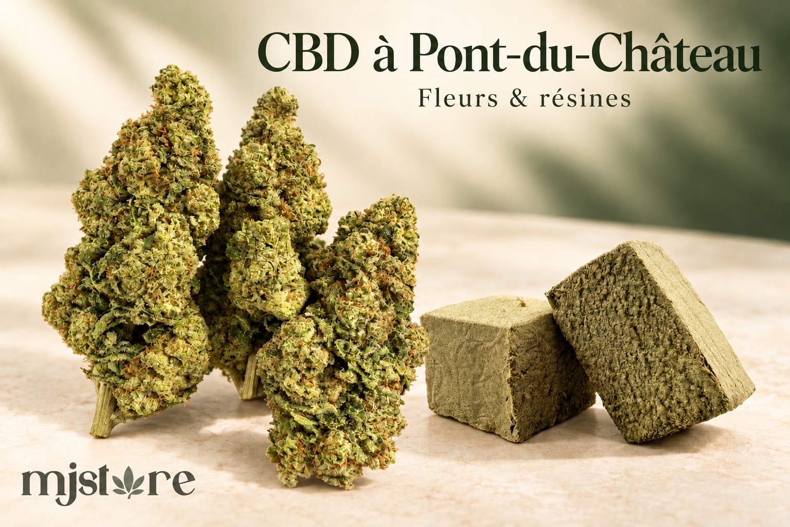 Fleurs et résines du catalogue MJ Store — CBD à Pont-du-Château