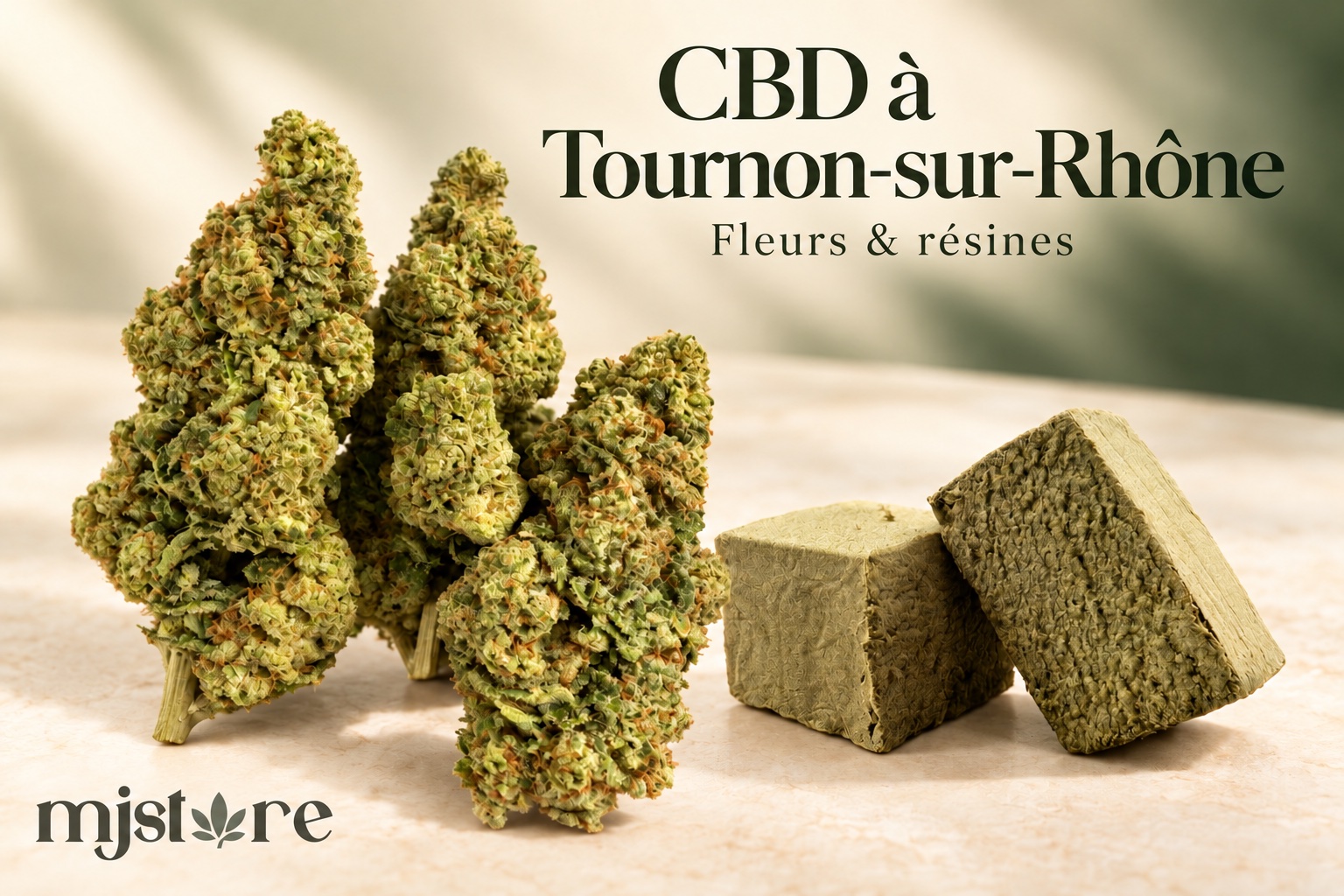 Fleurs et résines du catalogue MJ Store — CBD à Tournon-sur-Rhône