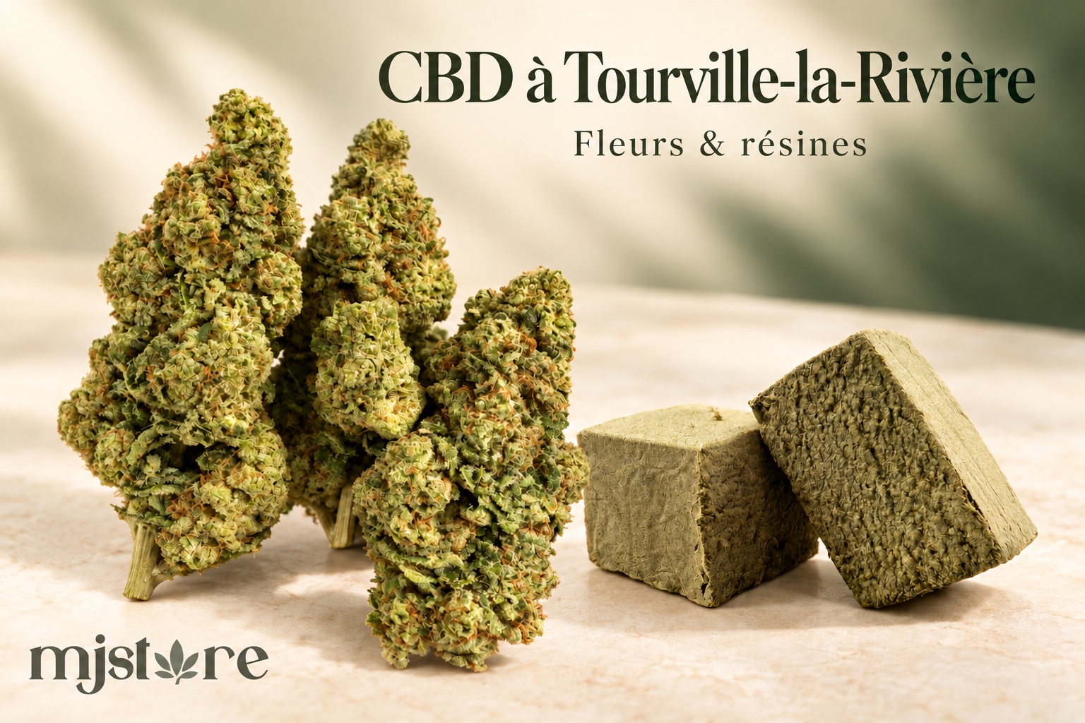 Fleurs et résines du catalogue MJ Store — CBD à Tourville-la-Rivière