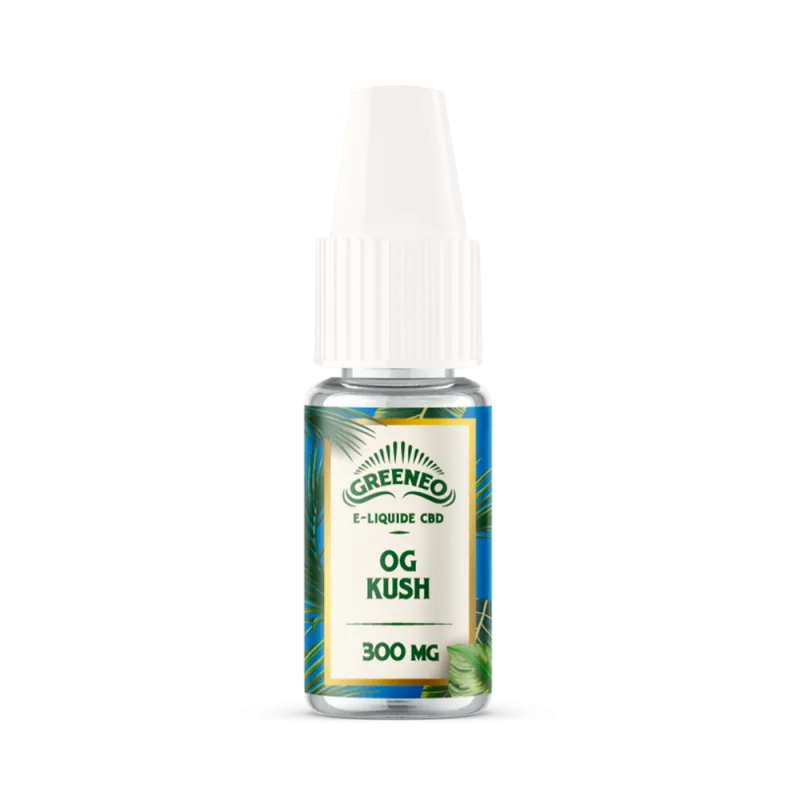 Flacon Greeneo OG Kush e-liquide CBD 300 mg 10 ml