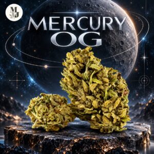 Mercury OG — visuel commercial avec logo MJ Store