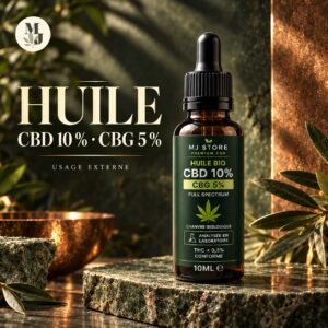 CBD 10 % · CBG 5 % — présentation du produit