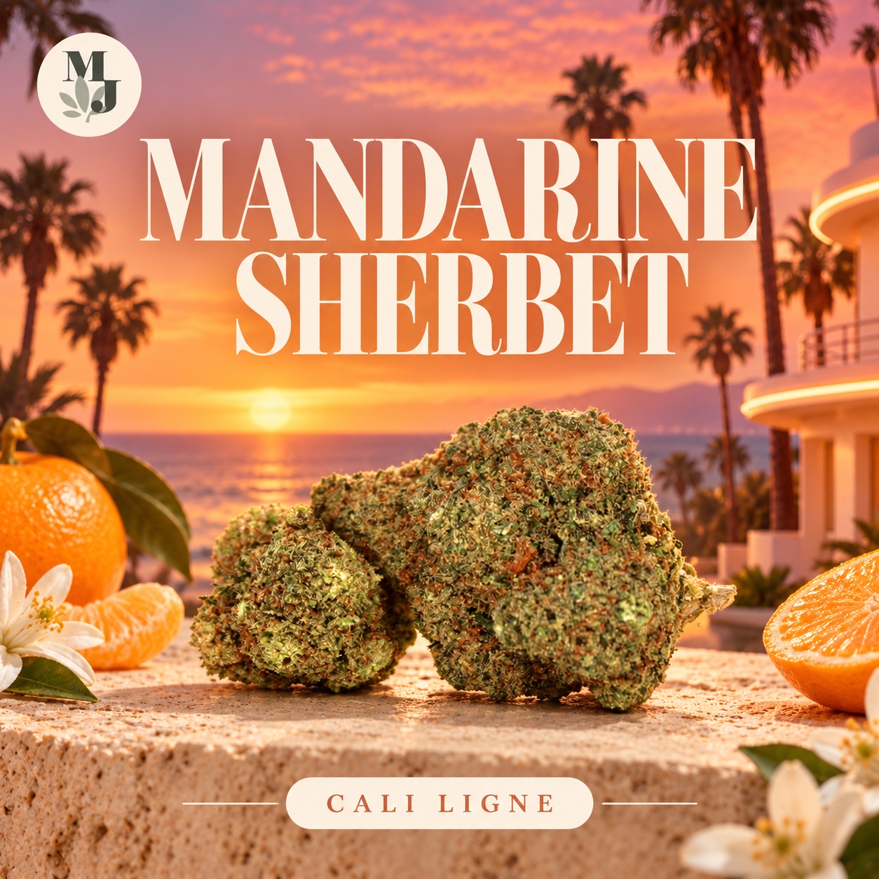 MANDARINE SHERBET — Cali Ligne — logo MJ Store