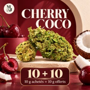 CHERRY COCO — 10 g achetés = 10 g offerts — logo MJ Store