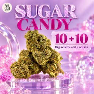 SUGAR CANDY — 10 g achetés = 10 g offerts — logo MJ Store