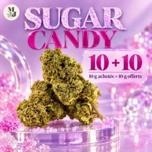 SUGAR CANDY — 10 g achetés = 10 g offerts — logo MJ Store