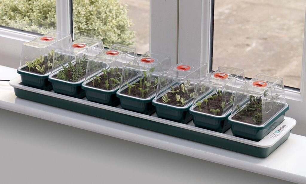 Garland Super 7 déballé avec ses sept mini-serres