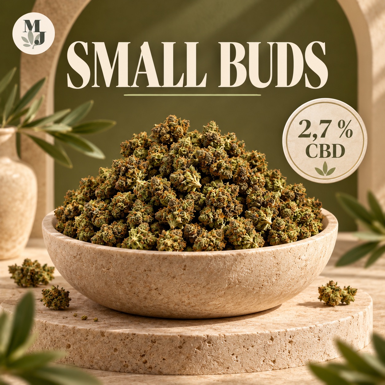 SMALL BUDS — visuel commercial MJ Store