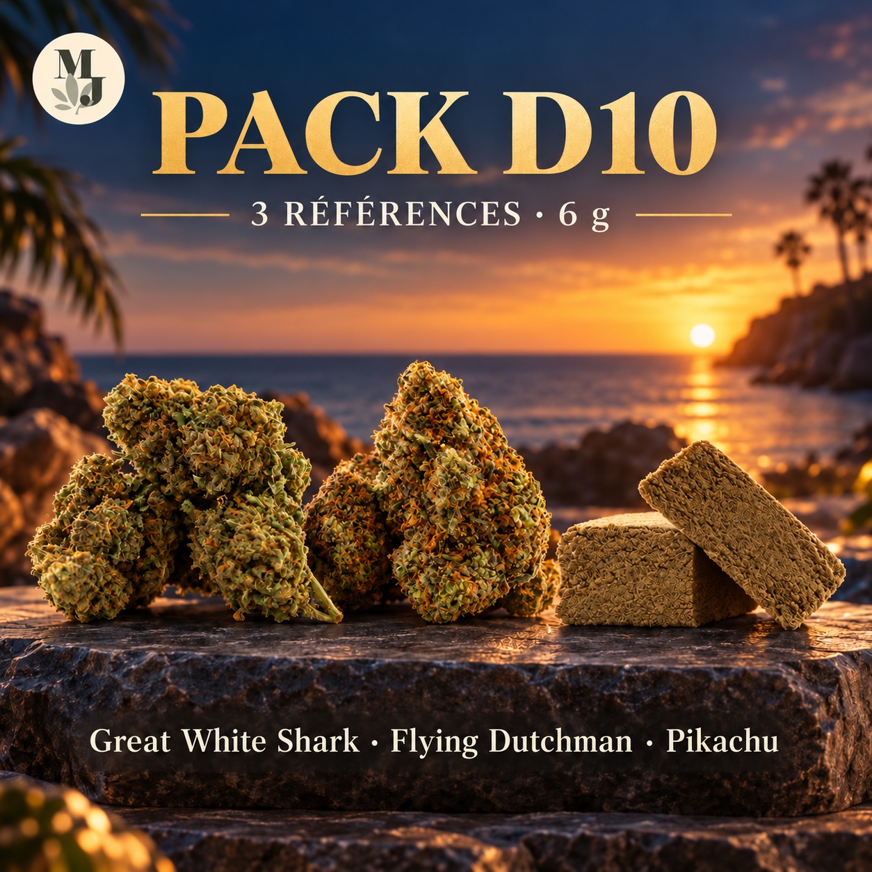 Pack D10 — Great White Shark, Flying Dutchman et Pikachu