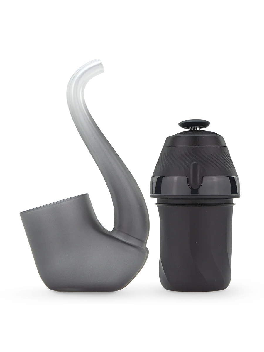 Puffco New Proxy Onyx avec sa base électronique et son élément en verre