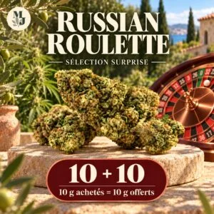 Russian Roulette outdoor, sélection surprise et offre 10 g achetés = 10 g offerts — MJ Store