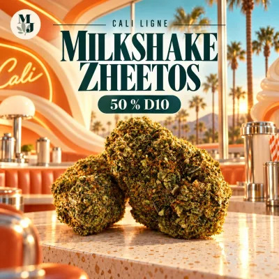 Milkshake Zheetos, visuel MJ Store dans un diner californien orange et cr&egrave;me